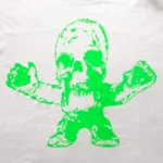 Foti Green Skull White & Black T-Shirt - Image 6