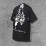 Painted Triple Cross Graphic Black T-Shirt - Image 3