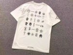 Gothic Symbols White & Black Graphic T-Shirt - Image 4
