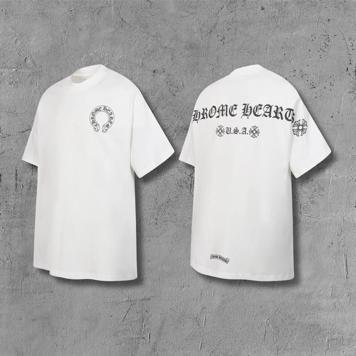 41_774a87bd-1ed2-40df-8115-3d764727fa36 Typography Logo White T-Shirt - Image 1