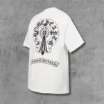 Framed Horseshoe Cross White T-Shirt - Image 3