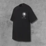 Framed Horseshoe Cross Black T-Shirt - Image 2
