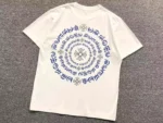 Circular Typography White & Black T-Shirt - Image 4