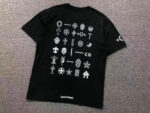 Gothic Symbols White & Black Graphic T-Shirt - Image 5