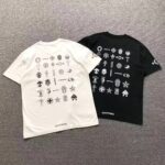 Gothic Symbols White & Black Graphic T-Shirt - Image 2