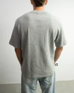 Grey Wool Buttoned T-Shirt - Image 2