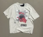 Cross Print Oversized Streetwear T-Shirt - Image 3