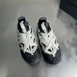 Trailgrip Megalace Black Sneakers - Image 3