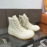 Creep White Leather High Top Sneakers - Image 4