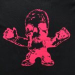 Foti Pink Skull White & Black T-Shirt - Image 6