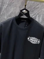 Fleur Cross Graphic Black T-Shirt - Image 5