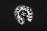 Faded Horseshoe Logo Black T-Shirt - Image 6