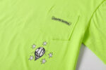Checker Face Neon Green Pocket T-Shirt - Image 6