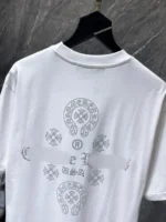 Crystal Cross Logo White T-Shirt - Image 2