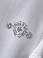 Crystal Cross Logo White T-Shirt - Image 5