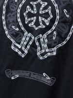 Chain Link Horseshoe Black T-Shirt - Image 4