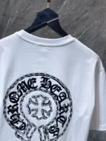 Chain Link Horseshoe White T-Shirt - Image 3