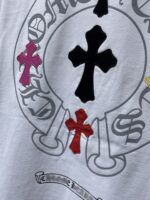Multicolor Cross Horseshoe White T-Shirt - Image 4