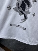 Silver Cross Swirl White T-Shirt - Image 4