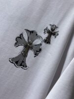 Silver Cross Swirl White T-Shirt - Image 6