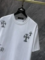 Silver Cross Swirl White T-Shirt - Image 5