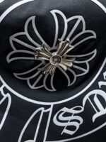 Studded Horseshoe Logo Black T-Shirt - Image 4