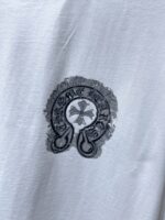 Washed Horseshoe Cross White T-Shirt - Image 6