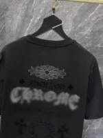 Rhinestone Script Logo Black T-Shirt - Image 3
