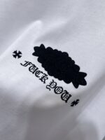 Rhinestone Script Logo White T-Shirt - Image 6