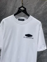 Rhinestone Script Logo White T-Shirt - Image 5