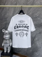 Rhinestone Script Logo White T-Shirt - Image 2