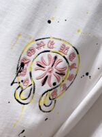 Pink Double Horseshoe White T-Shirt - Image 6