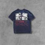 ER Star Logo Navy Blue T-Shirt - Image 2