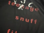 ER Teenage Snuff Film Washed Black T-Shirt - Image 5