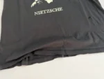 ER Distressed Nietzsche Faded Brown T-Shirt - Image 6