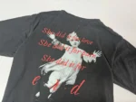 ER Distressed Loneliness Washed Black T-Shirt - Image 3