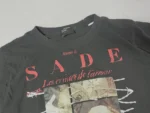 ER Red Sade Graphic Washed Black T-Shirt - Image 5