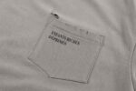 ER Distressed Pocket Beige T-Shirt - Image 4