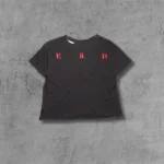 ER Red Sade Graphic Washed Black T-Shirt - Image 2